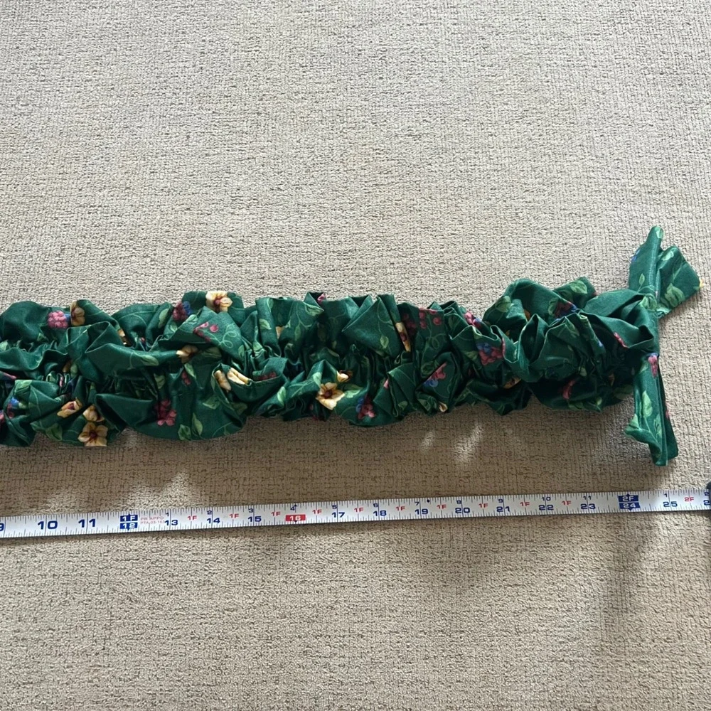 Longaberger Vintage Basket Garter Emerald Vines Original Pattern